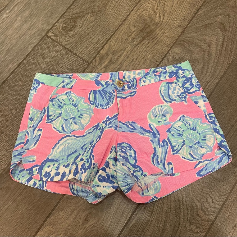 Lilly Pulitzer Adie Shorts Pink Barefoot Princess